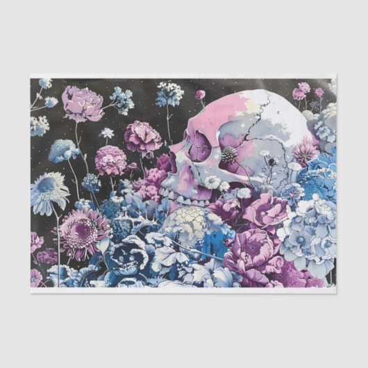 Hübsche Pastelltülle und Blumendekoupage rechts 14 Seidenpapier (Vorderseite)