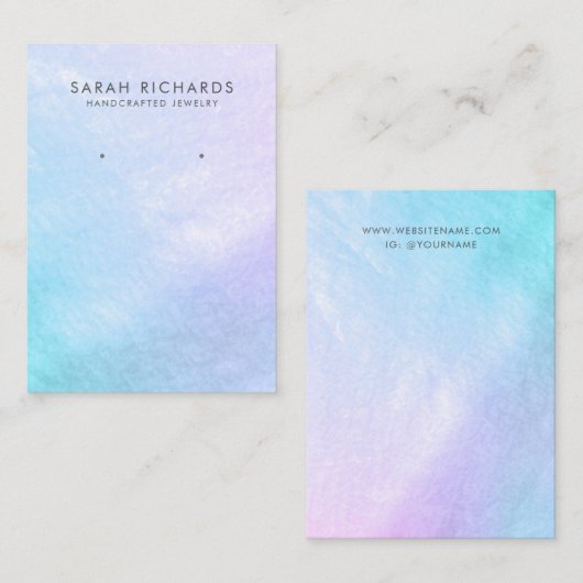 Hübsche Pastelmutter mütterlicherseits - Paradies  Visitenkarte (Vorne/Hinten)