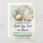 Hübsche Pastelosterei - Einladung (Vorne/Hinten)