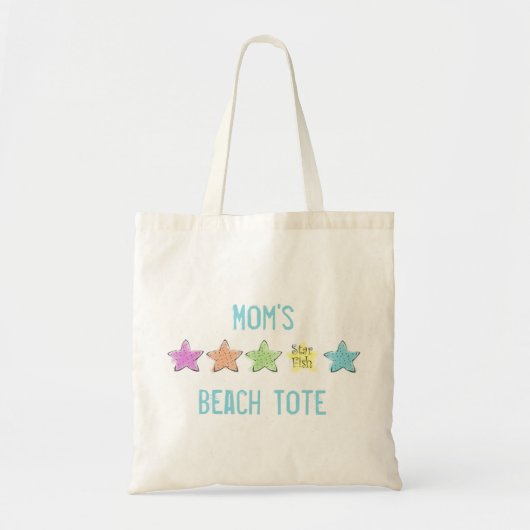 Hübsche Pastete Custom Starfish Beach Tote Bag Tragetasche (Vorne)