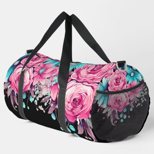 Hübsche Pastete Wasserfarben Duffle Bag (Rechte Ecke)