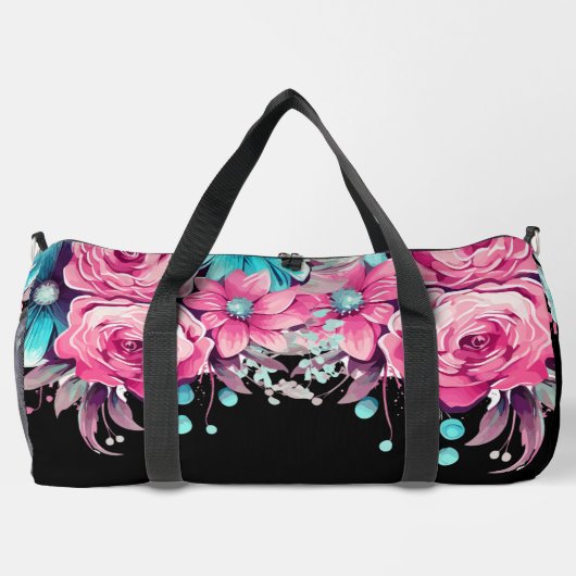 Hübsche Pastete Wasserfarben Duffle Bag (Rückseite)