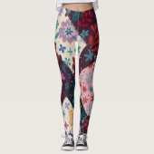 Hübsche Patchwork-Leggings Leggings (Vorderseite)