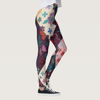 Hübsche Patchwork-Leggings Leggings