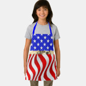 Hübsche patriotische amerikanische Flagge Schürze (Insitu)