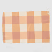Hübsche Peach Squares Golfhandtuch (Horizontal)