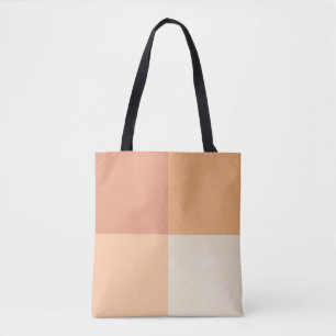 Hübsche Peach Squares Tasche