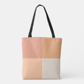 Hübsche Peach Squares Tasche (Rückseite)
