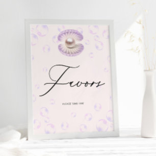 Hübsche Pearl Lieblings-Kinderdusche Poster