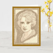 Hübsche Peggy Karte (Gelbe Blume)