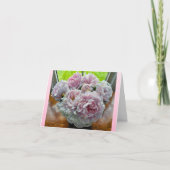 Hübsche Peonies - Denken Sie an Ihre Karte (Vorderseite)