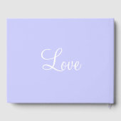 Hübsche Periwinkle Hochzeit Gästebuch (Rückseite)