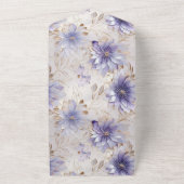 Hübsche Perlblumen All In One Einladung (Außenbereich)