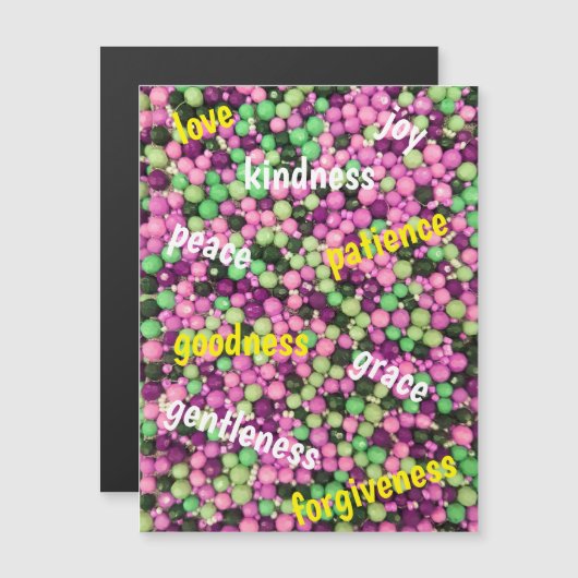 Hübsche Perlen und virtueller Magnetkarte (Vorne/Hinten)