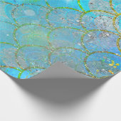 Hübsche Perlenschimmer-Meerjungenskala Geschenkpapier (Ecke)