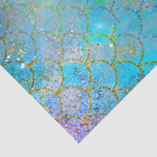 Hübsche Perlenschimmer-Meerjungenskala Seidenpapier (Ausschnitt)