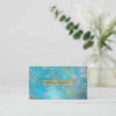 Hübsche Perlenschimmer-Meerjungenskala Visitenkarte (Stehend Vorderseite)