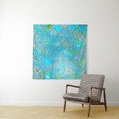 Hübsche Perlenschimmer-Meerjungenskala Wandteppich (Beispiel (Horizontal))