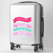 Hübsche Personalisierte Banner Aufkleber (Koffer)