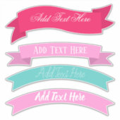 Hübsche Personalisierte Banner Aufkleber (Vorderseite)