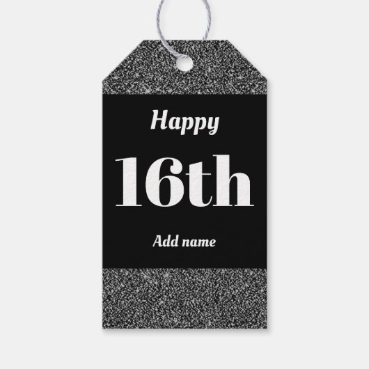 hübsche personalisierte Geburtstagsgeschenk-Tags 1 Geschenkanhänger (Vorderseite)