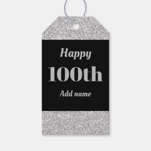 hübsche personalisierte Geburtstagsgeschenke 100. Geschenkanhänger
