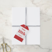 hübsche personalisierte Geburtstagsgeschenke 18. Geschenkanhänger (Mit Garn)