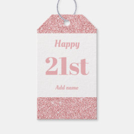 hübsche personalisierte Geburtstagsgeschenke 21. Geschenkanhänger