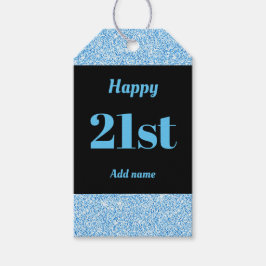 hübsche personalisierte Geburtstagsgeschenke 21. Geschenkanhänger