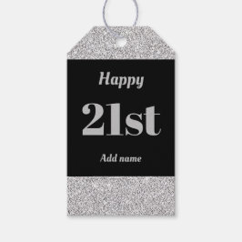 hübsche personalisierte Geburtstagsgeschenke 21. Geschenkanhänger