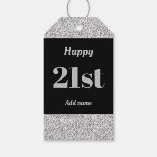 hübsche personalisierte Geburtstagsgeschenke 21. Geschenkanhänger