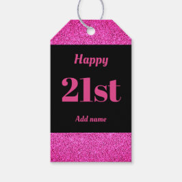 hübsche personalisierte Geburtstagsgeschenke 21. Geschenkanhänger