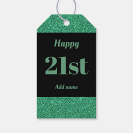 hübsche personalisierte Geburtstagsgeschenke 21. Geschenkanhänger