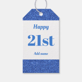 hübsche personalisierte Geburtstagsgeschenke 21. Geschenkanhänger