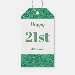 hübsche personalisierte Geburtstagsgeschenke 21. Geschenkanhänger