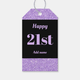 hübsche personalisierte Geburtstagsgeschenke 21. Geschenkanhänger