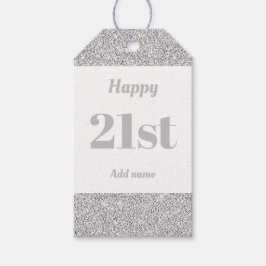 hübsche personalisierte Geburtstagsgeschenke 21. Geschenkanhänger
