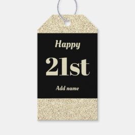 hübsche personalisierte Geburtstagsgeschenke 21. Geschenkanhänger