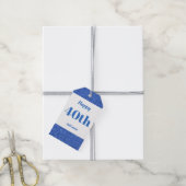 hübsche personalisierte Geburtstagsgeschenke 40. Geschenkanhänger (Mit Garn)