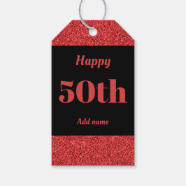 hübsche personalisierte Geburtstagsgeschenke 50. Geschenkanhänger