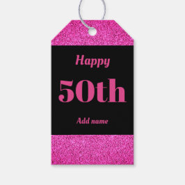 hübsche personalisierte Geburtstagsgeschenke 50. Geschenkanhänger