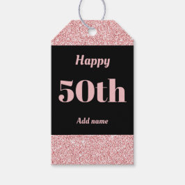 hübsche personalisierte Geburtstagsgeschenke 50. Geschenkanhänger