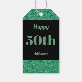 hübsche personalisierte Geburtstagsgeschenke 50. Geschenkanhänger