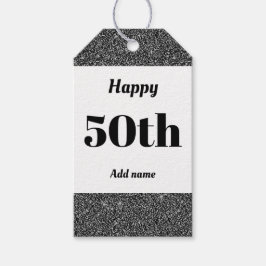 hübsche personalisierte Geburtstagsgeschenke 50. Geschenkanhänger