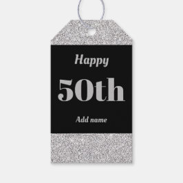 hübsche personalisierte Geburtstagsgeschenke 50. Geschenkanhänger