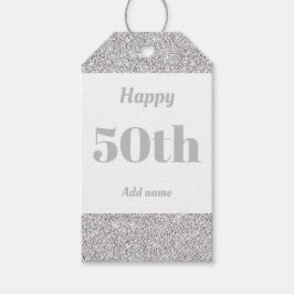 hübsche personalisierte Geburtstagsgeschenke 50. Geschenkanhänger