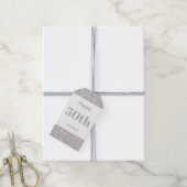 hübsche personalisierte Geburtstagsgeschenke 50. Geschenkanhänger (Mit Garn)