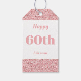 hübsche personalisierte Geburtstagsgeschenke 60. Geschenkanhänger