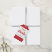 hübsche personalisierte Geburtstagsgeschenke 60. Geschenkanhänger (Mit Garn)