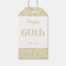 hübsche personalisierte Geburtstagsgeschenke 60. Geschenkanhänger